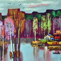 «Весенняя симфония»,85х95, х.м., 2011г.